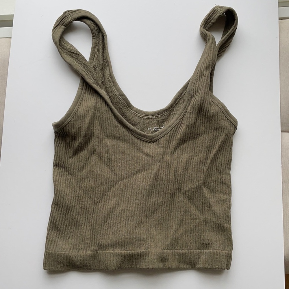 Olive green out from under cami